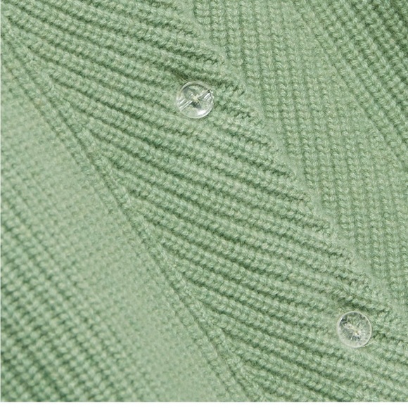 New! Demylee NY small sage green mindy cashmere cardigan . - Picture 7 of 13